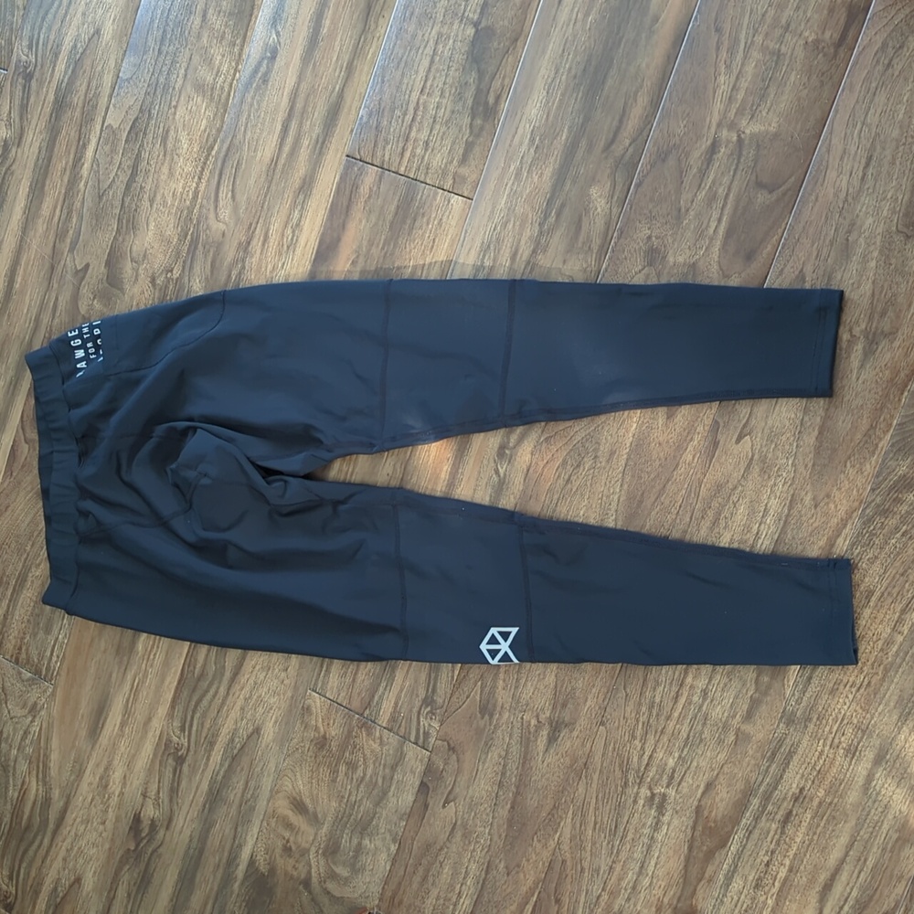 Rawgear Black Compression Running Leggings